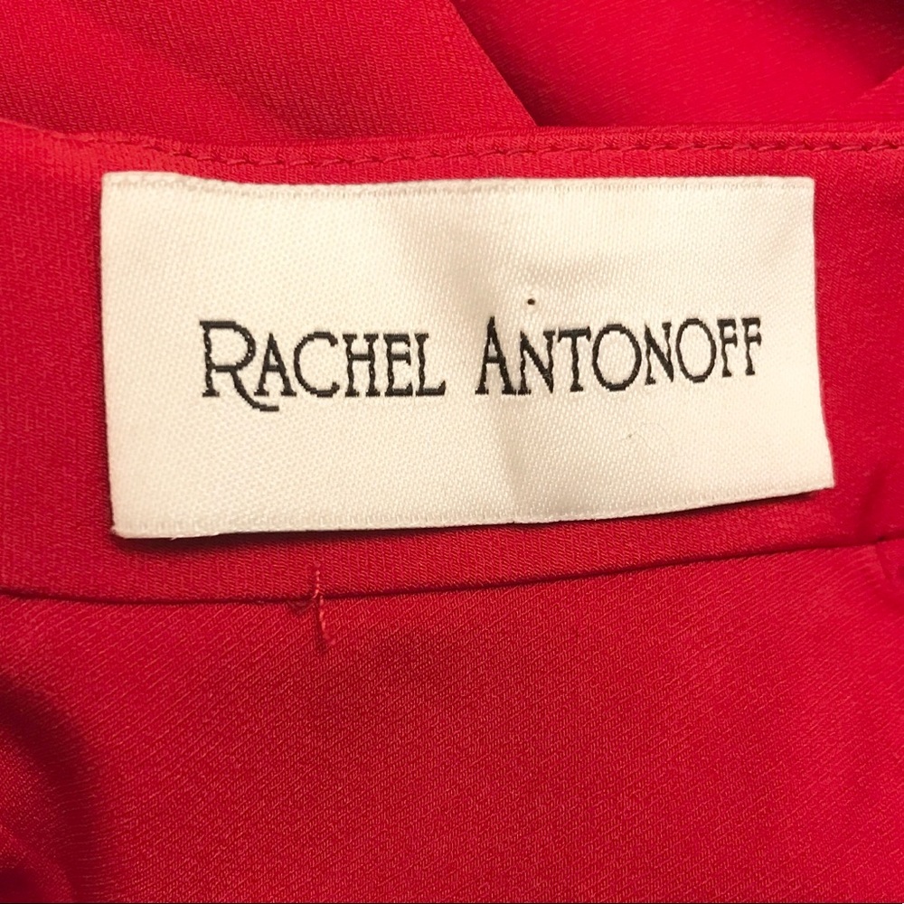 Sold Rachel Antonoff RED JUMPSUIT disco plunge - Picture 6 of 8